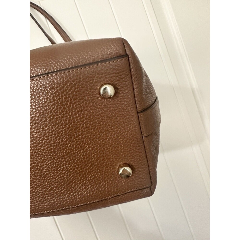 Coach Tyler Brown Pebbled Leather Tote Bag Purse Style #F54687 *READ - Picture 4 of 10